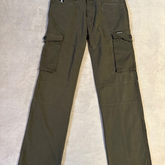 G-Star Raw Cargo 3D Pants Size 30 Button Pocket Dark Green Gorp Gorpcore Utility - Picture 2 of 8